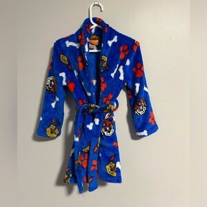 Nickelodeon paw patrol 4t blue fleece kids robe